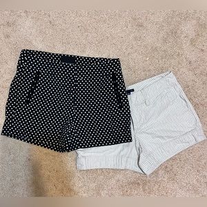 Set of 2 dressy shorts, Cynthia Rowley& Gap size 2